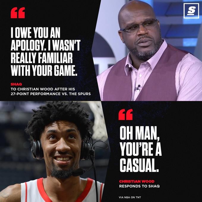 Shaq: "I owe you an apology. I wasn't really familiar with your game."